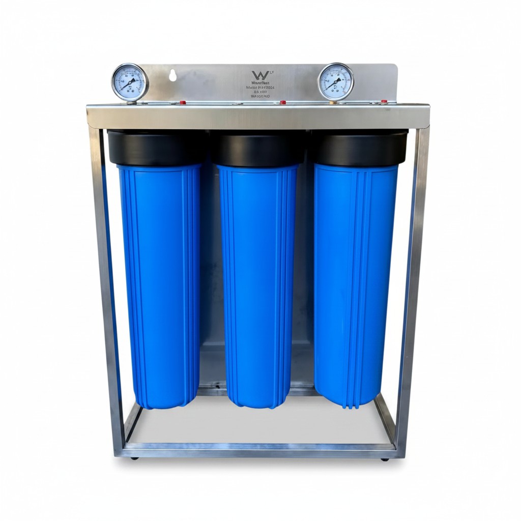 HFS TRIPLE RAINWATER SYSTEMS + 20"x 4.5"+ UV LIGHT NANO SILVER - Image 3