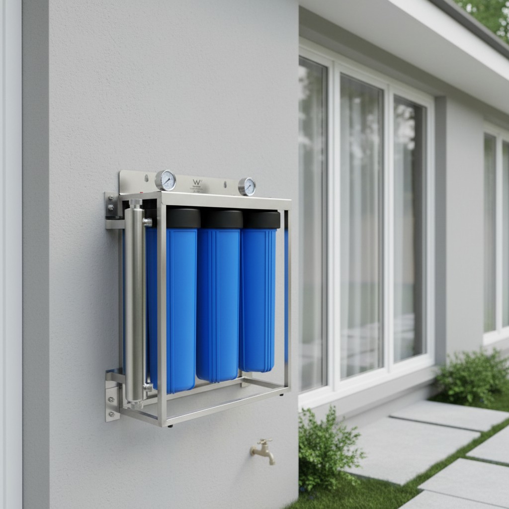 HFS TRIPLE RAINWATER SYSTEMS + 20"x 4.5"+ UV LIGHT NANO SILVER - Image 2